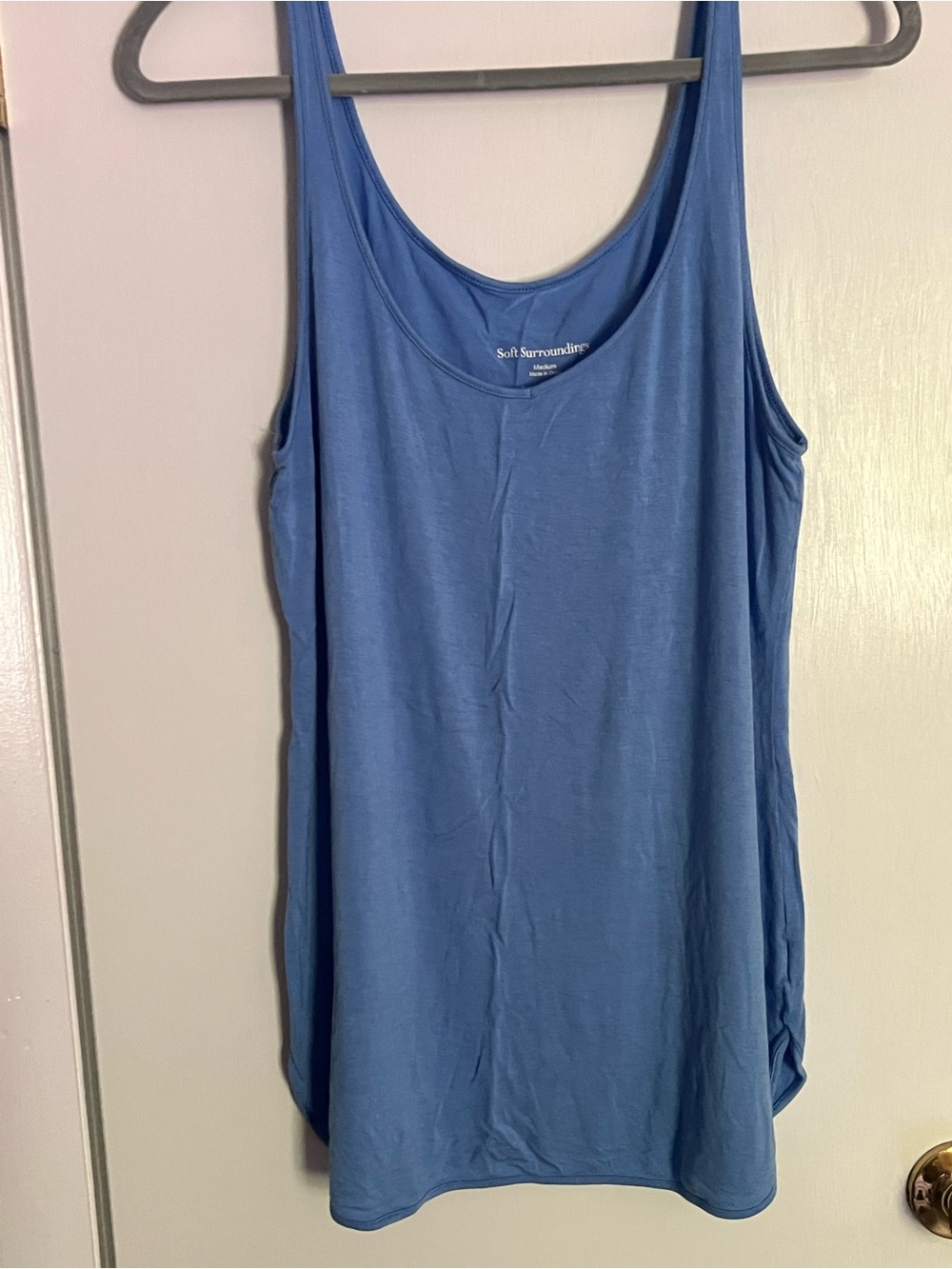 Soft Surroundings Periwinkle Scoop Neck Tank